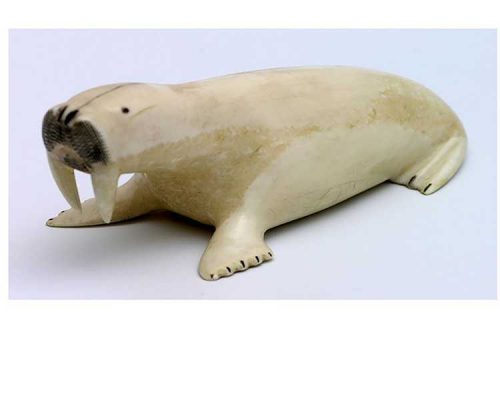 Неизвестный мастер-Фигура моржа с двумя клыками